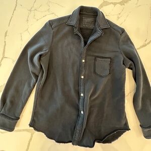 Frank and Eileen Triple Fleece Shirt - Dark Navy